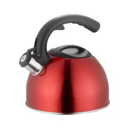 Lamart - Chaleira de 2 l de aço vermelho/aço inoxidável