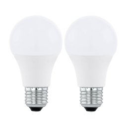 CONJUNTO 2xLED RGBW Lâmpada com regulação A60 E27/9W/230V 2700-6500K + CR - Eglo 11587