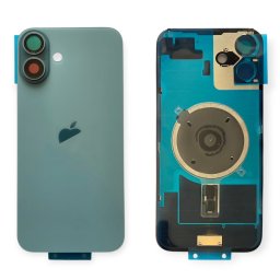 Tampa Traseira iPhone 16 Plus Verde Com Lentes