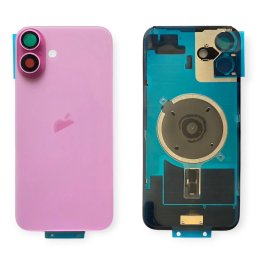 Tampa Traseira iPhone 16 Plus Rosa Com Lentes