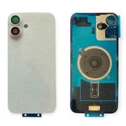 Tampa Traseira iPhone 16 Plus Branco Com Lentes