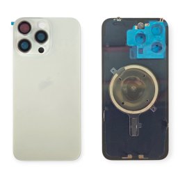 Tampa Traseira iPhone 15 Pro Max Branco Com Lentes