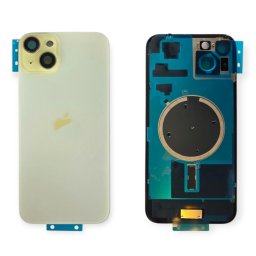 Tampa Traseira iPhone 15 Plus Amarelo Com Lentes