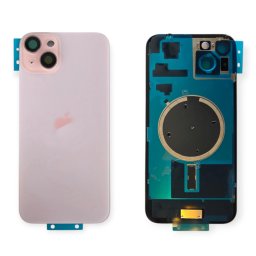Tampa Traseira iPhone 15 Plus Rosa Com Lentes