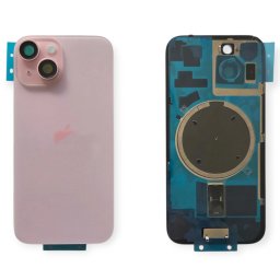 Tampa Traseira iPhone 15 Rosa Com Lentes