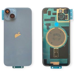 Tampa Traseira iPhone 14 Plus Azul Com Lentes