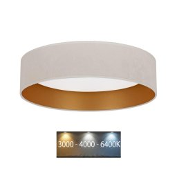 Brilagi - Iluminação de teto LED VELVET LED/24W/230V 3000/4000/6400K leitoso/dourado