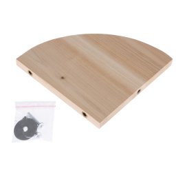 TIAKI Plataforma de canto em madeira para pequenos animais 17,5 x 17,5 x 1,2 cm