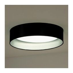 Duolla - Iluminação de teto LED ROLLER LED/24W/230V diâmetro 45 cm preto/prateado