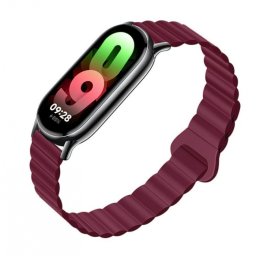 Bracelete Xiaomi Mi Band 8 FORCELL F-DESIGN FXMi Band 8 Silicone Bordô