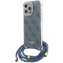 Capa Iphone 15 Pro GUESS com Cordão e Estampado Azul (GUHCP15LH4PSEGP)