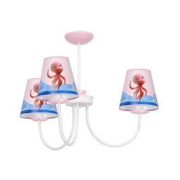 Candelabro suspenso de criança OCTOPUS 3xE14/40W/230V