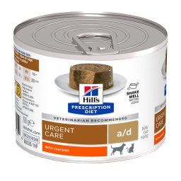 12x200g Hill's Prescription Diet a/d Restorative Care comida húmida e gatos com frango
