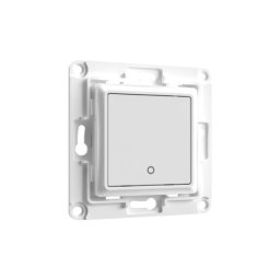 Shelly Wall Switch 1 Interruptor de parede de 1 botão p/ módulos Shelly Branco