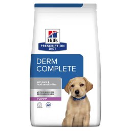 12kg Puppy Derm Complete Hill's Prescription Diet ração para cães