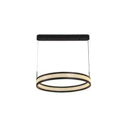 Candeeiro suspenso LED com regulação LED/45W/230V preto + comando