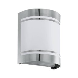 Eglo 79283 - Iluminação de parede exterior CERNO 1xE27/40W/230V cromado IP44