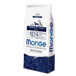 2x12kg Frango Cão Adulto Médio Monge Super Premium