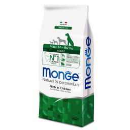 2x12kg Frango Adulto Maxi Monge Super Premium ração
