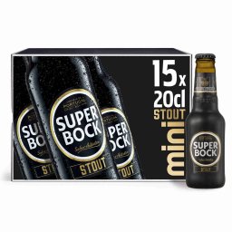 Cerveja Preta Stout Super Bock - 15 x 20cl