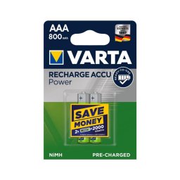 Varta 56703 - 2x Pilhas recarregáveis ACCU AAA NiMH 800mAh 1,2V