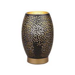Candeeiro de mesa Venus 1xE27/60W/230V preto/ouro