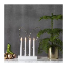 Eglo 410978 - Castiçal de Natal GLOSSY HEART 4xE10/3W/230V