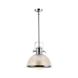 Klausen 111016 - Candelabro suspenso THOR 1xE27/11W/230V cromado brilhante