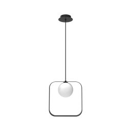 Candelabro suspenso TULA 1xG9/28W/230V angular preto