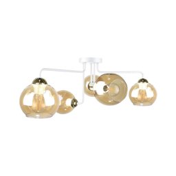Candelabro integrado MONDE WHITE 5xE27/60W/230V