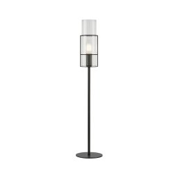 Markslöjd 108556 - Candeeiro de mesa TUBO 1xE14/40W/230V 65 cm preto/clear