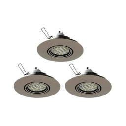 Eglo 78705 - CONJUNTO 3x Focos de encastrar LED PENETO 1xGU10/3,3W/230V cromado