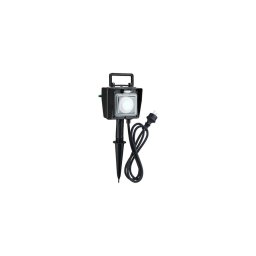 Coluna de jardim exterior com tomadas IP44 + interruptor de tempo, cabo de borracha 1,5 m