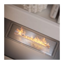 InFire - Incorporado Lareira BIO 5,5x50 cm 3kW cromado