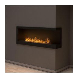 InFire - Lareira de canto BIO 45x120 cm 3kW preto