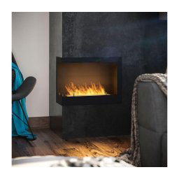 InFire - Lareira de canto BIO 45x60 cm 3kW preto