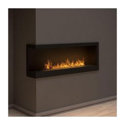 InFire - Lareira para canto BIO 45x120 cm 3kW preto