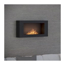 InFire - Lareira de parede BIO 44x91 cm 3kW preto