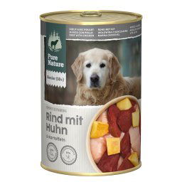 24x400g Senior vaca com frango Pure Nature comida húmida cães