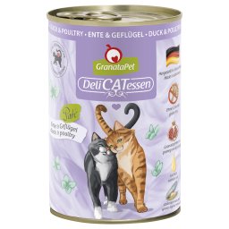 24x400g Pato e aves DeliCatessen GranataPet comida húmida para gatos