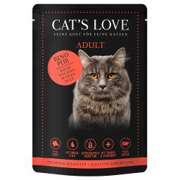 12x85g vaca Cat's Love comida húmida para gatos