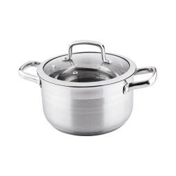 Lamart - Panela com tampa de 22 cm de aço inoxidável