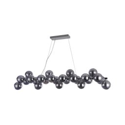 ITALUX PND-5252-A-25-CH+SMK - Candelabro num fio CABELLA 25xG9/28W/230V