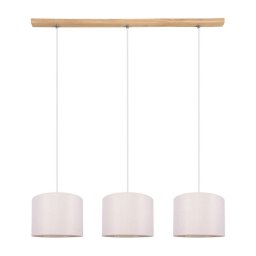 Spot-Light 1037400611528 - Lustre pendente em cabo BENITA 3xE27/40W/230V carvalho