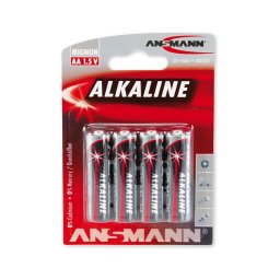 Ansmann 09629 LR6 AA VERMELHO - pilha alcalina de 4pcs 1,5V