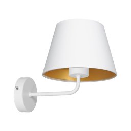 Lâmpada de parede ARDEN 1xE27/60W/230V branca/dourada