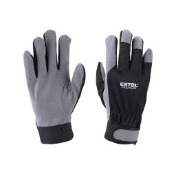 Extol Premium - Luvas de trabalho tamanho 10" cinzento/preto