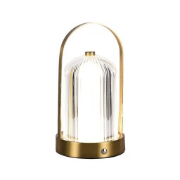 Lâmpada de mesa LED dimmável 1W 5V 3000-6000K 1800mAh dourada