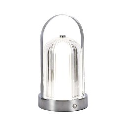 Lâmpada de mesa LED dimmável 1W 5V 3000-6000K 1800mAh cromo