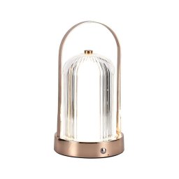 Lâmpada de mesa LED dimmável 1W 5V 3000-6000K 1800mAh cobre